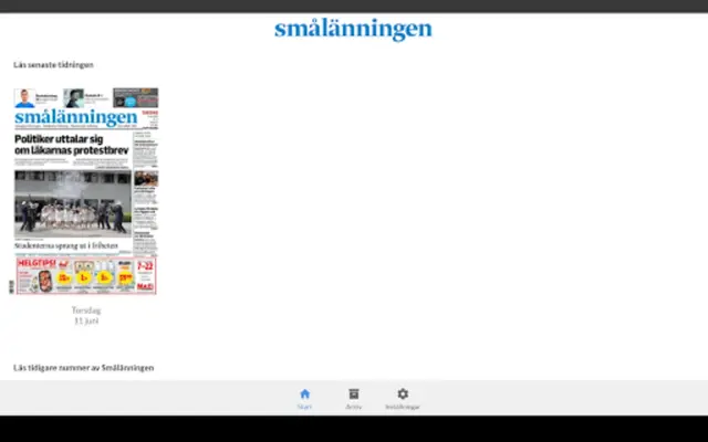 Smålänningen android App screenshot 1